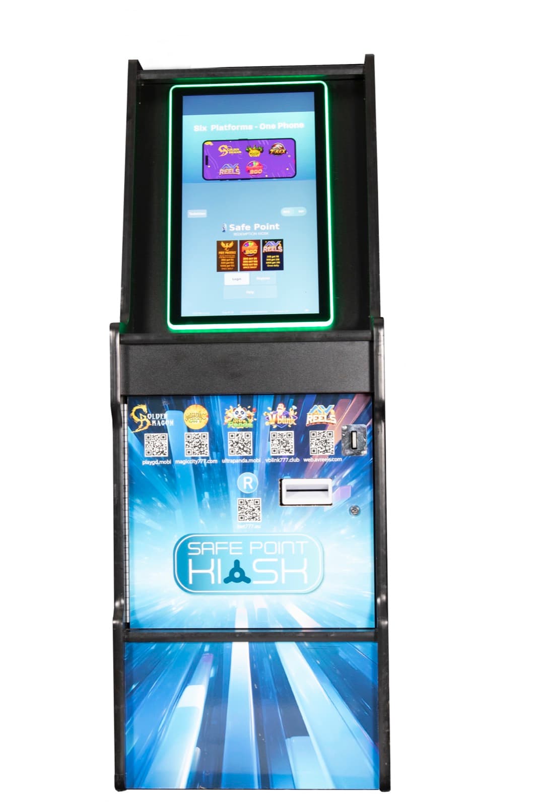 Dual Screen Safe Point Kiosk — Metal Shell #2